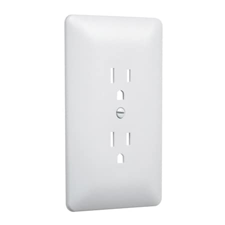 Taymac TayMac Masque 2000 Series White 1 gang Plastic Duplex Wall Plate 5 pk 19734